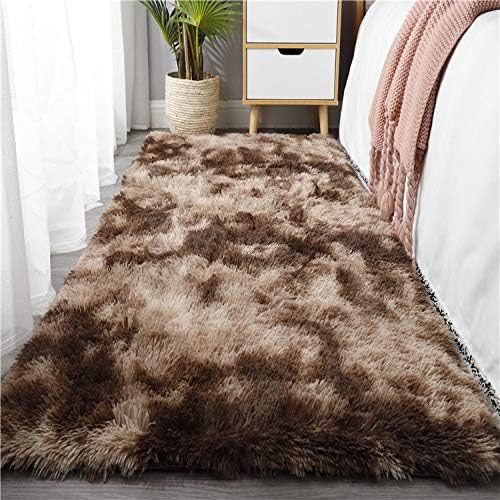 Ailife Area Rug 120X180CM Brown Soft Fluffy Plush Carpets