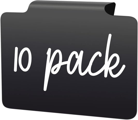 IRICUS clip on basket labels in a 10 pack, perfect for organisation and labelling storage baskets