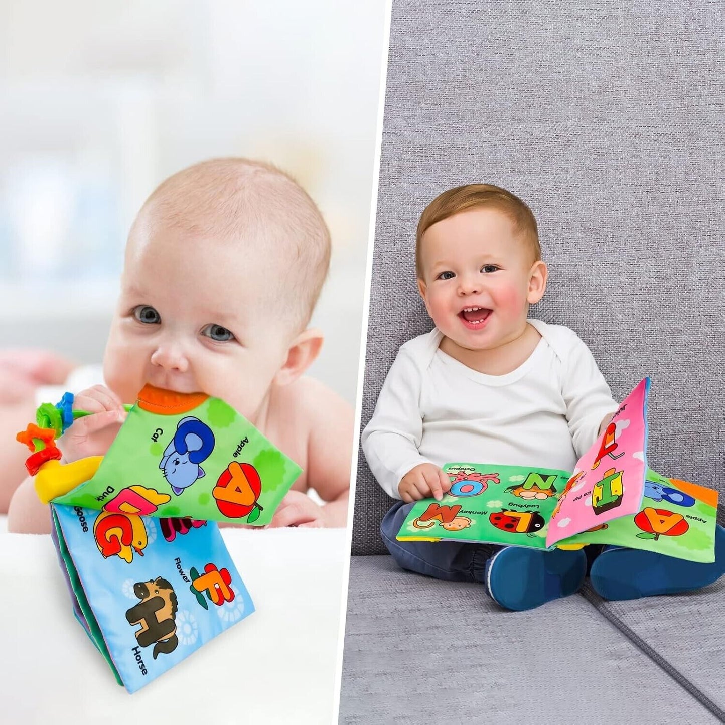 Sirecal Baby Sensory Book Toys, Learn English Letters