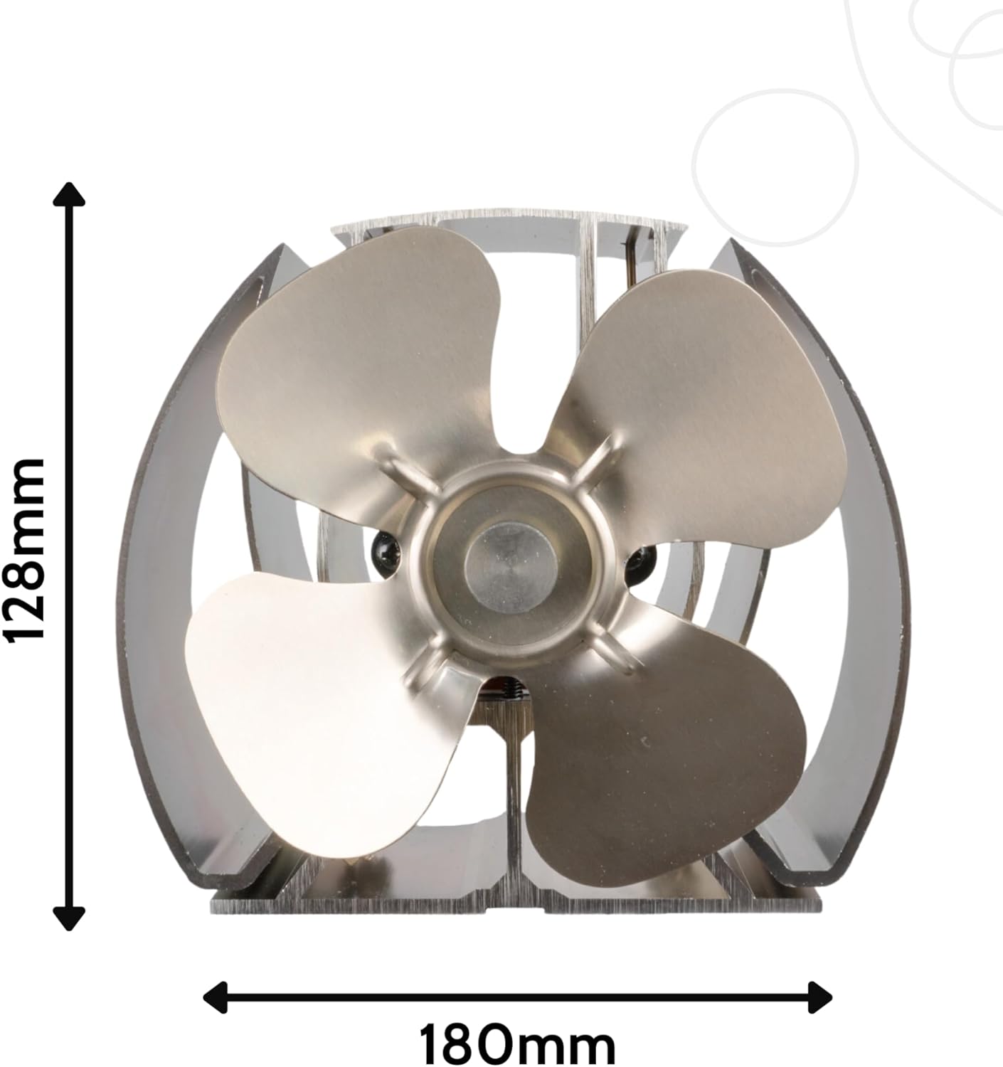 Mini Viking Air Stove Fan 4-Blade Heat Powered Fan