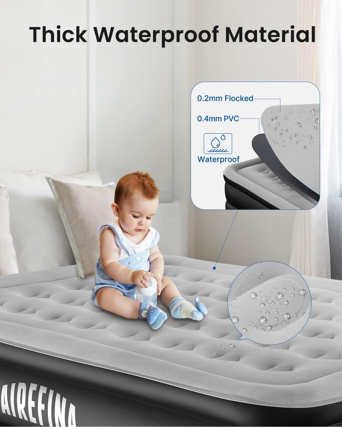 Queen Size Inflatable Air Bed By Airefina