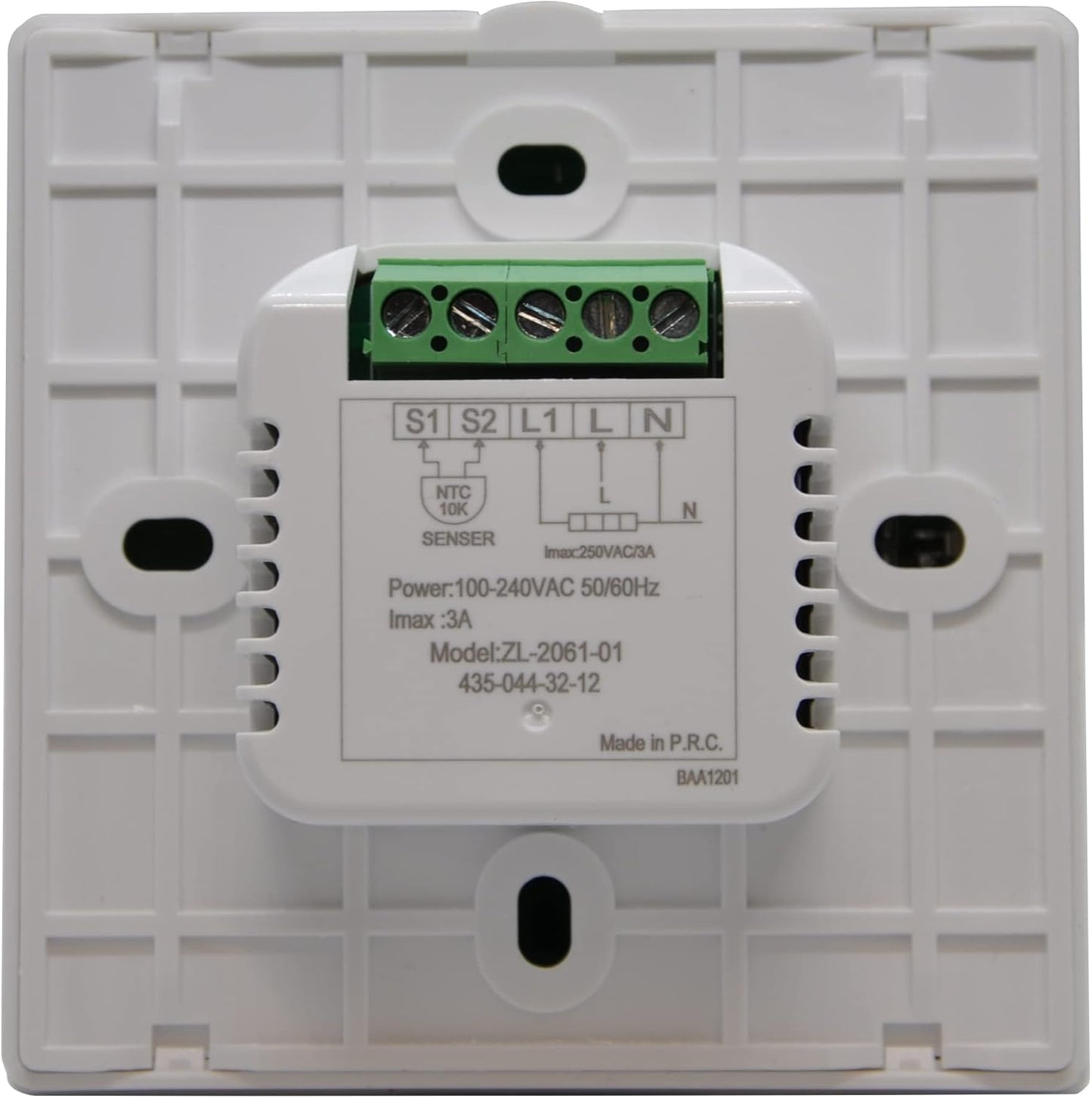 WateUnderfloor Heating Thermostat Programmable 3 AMP Room Stat with Air Sensor Push Button