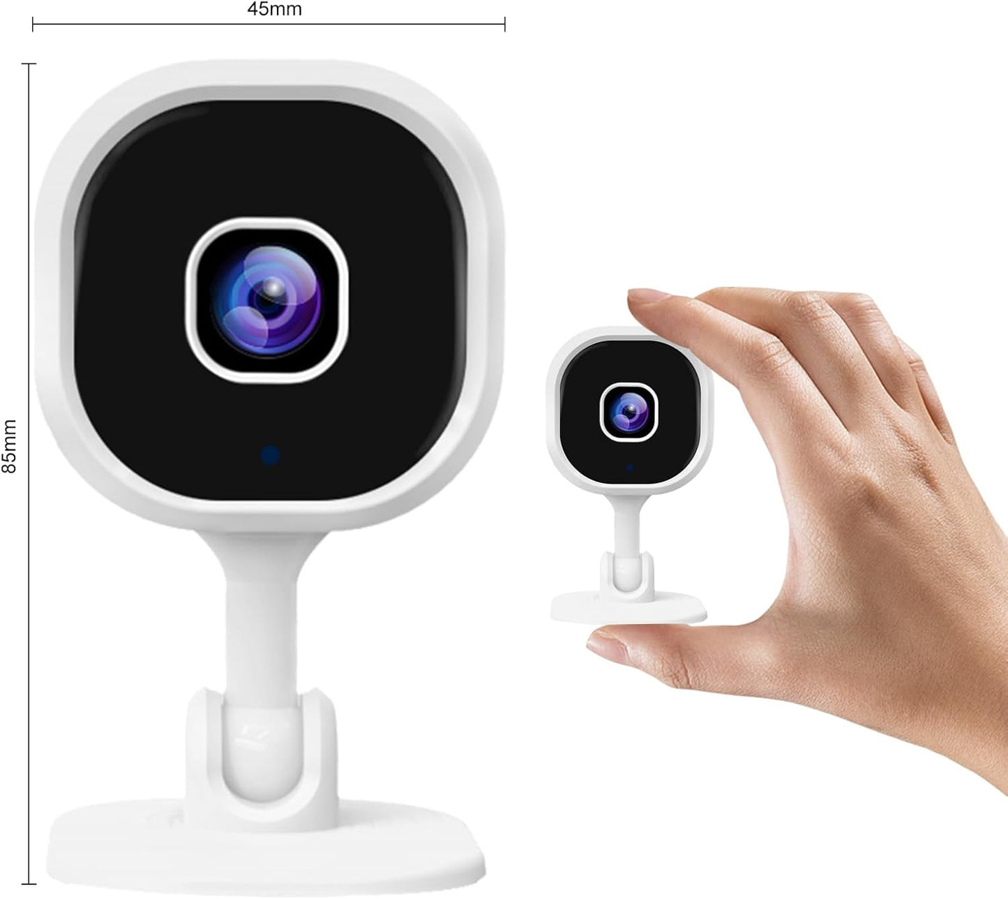 1080P Indoor Security MIni Camera for Baby Monitor, Home Security Camera, Pet Camera w/Motion Detection