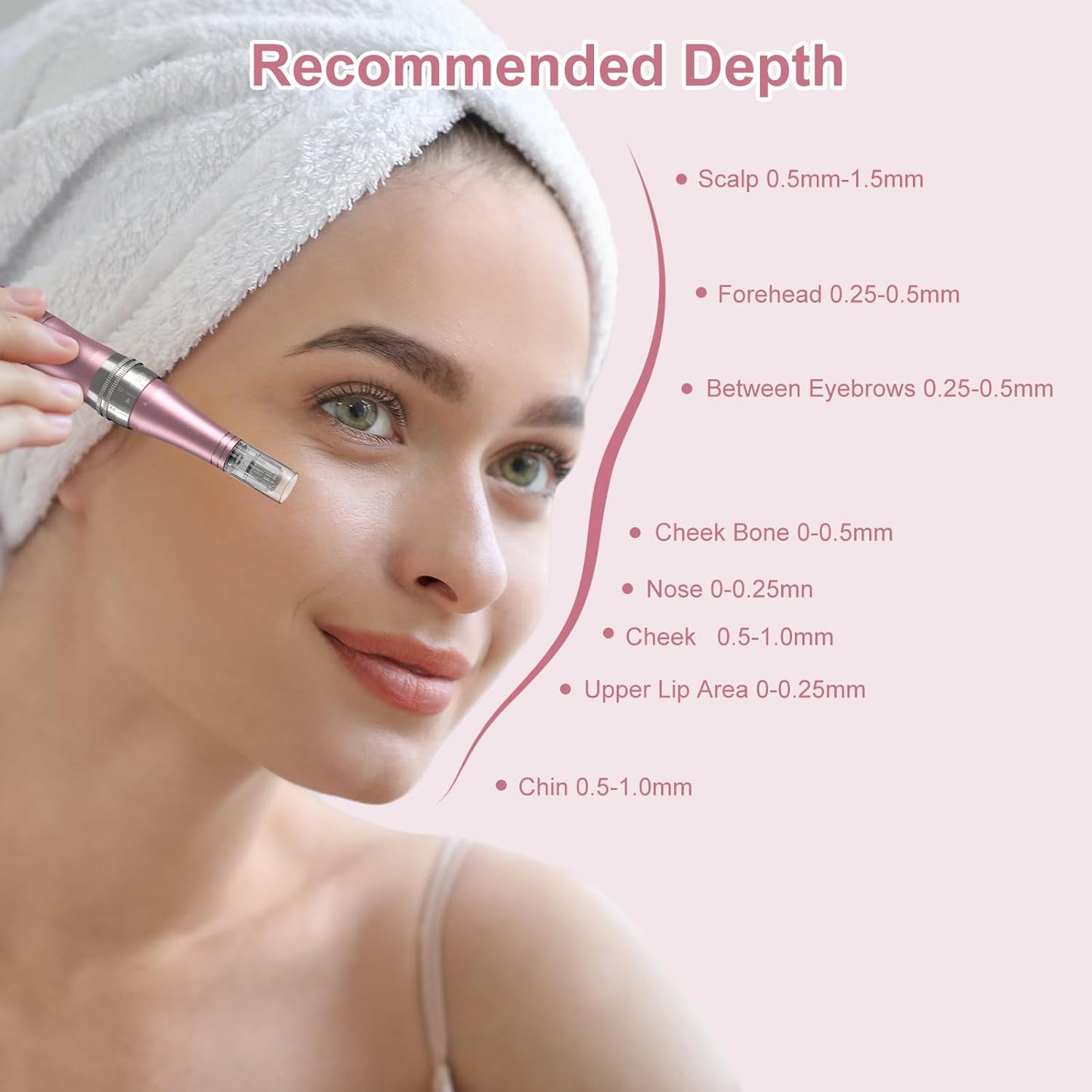 Microneedling Pen 9-Speeds, PELCAS Dermapen with LCD Screen 12 Replacement Pcs