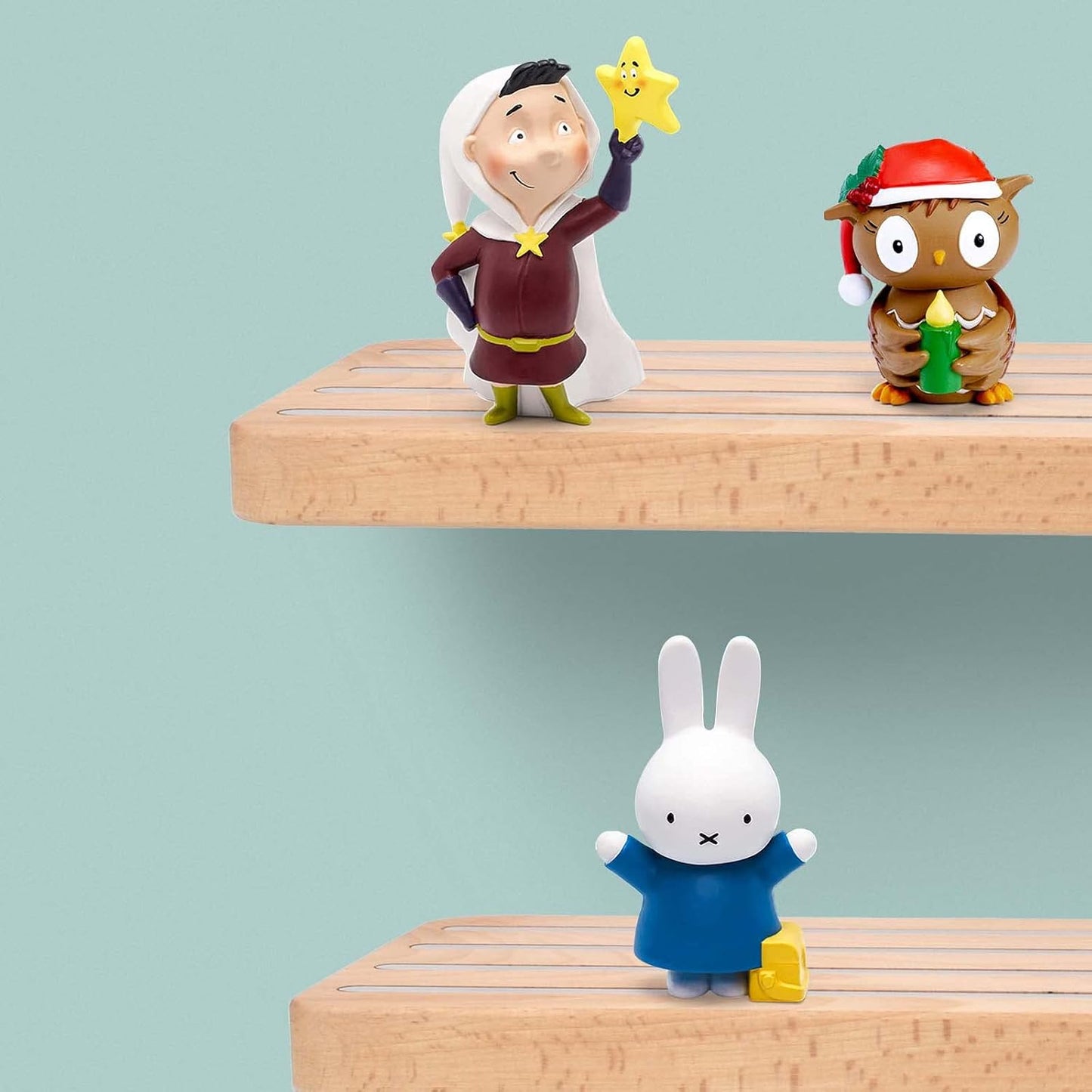 Wooden Wall Shelf for Tonies, Children's Music Box - Decor for Boys & Girls