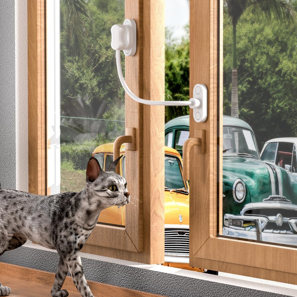 5 Pack White Keyless Window Restrictor