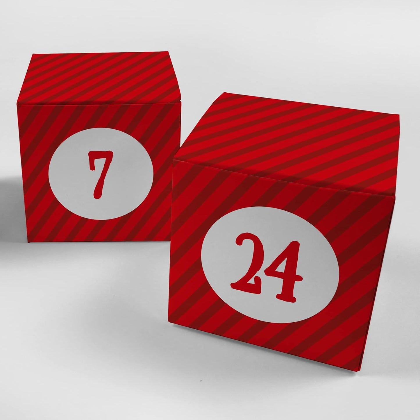 The Heritage Press DIY Christmas Box Advent Calendar Kit with Printed Numbers for Family and Friends