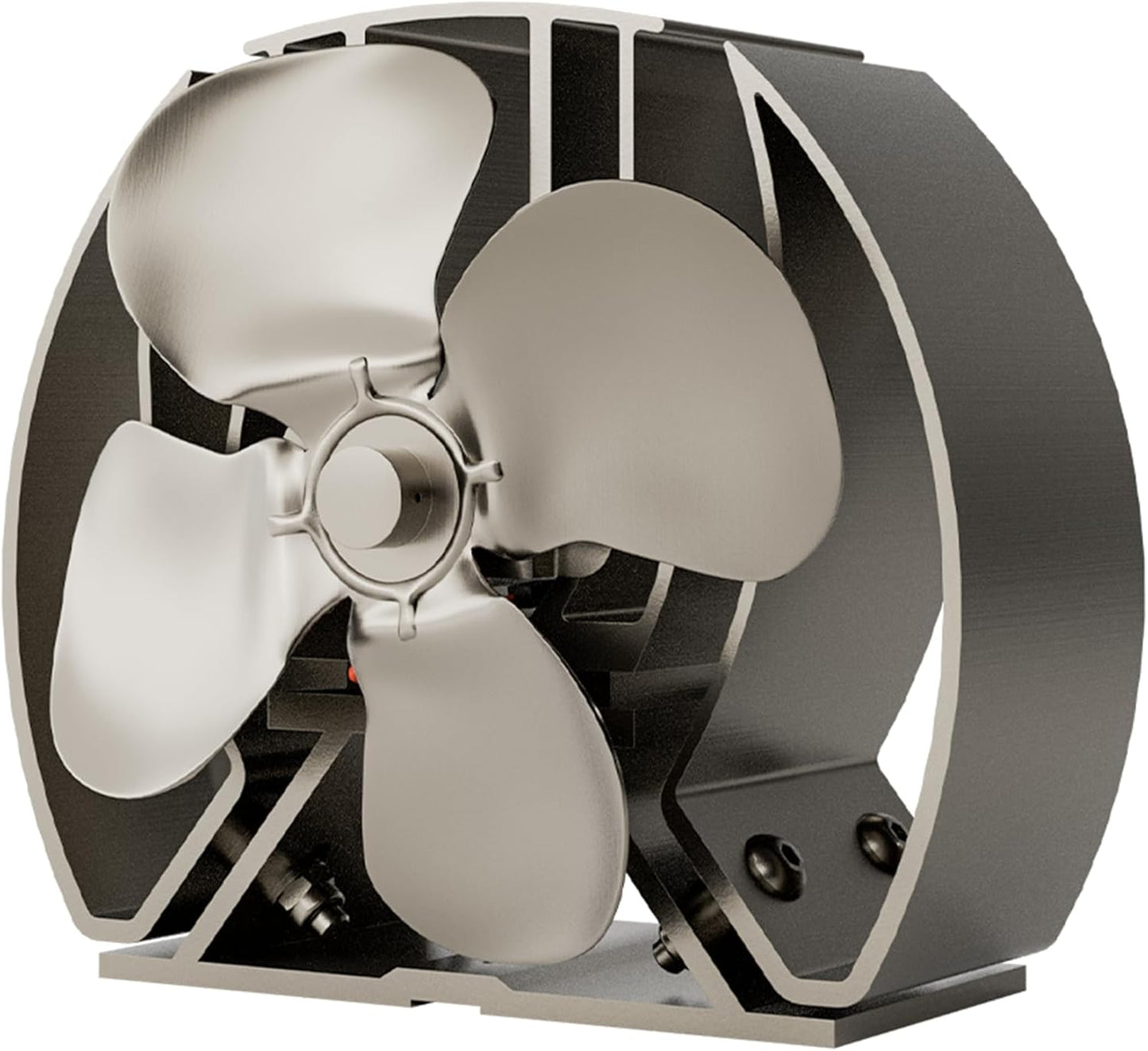 Mini Viking Air Stove Fan 4-Blade Heat Powered Fan