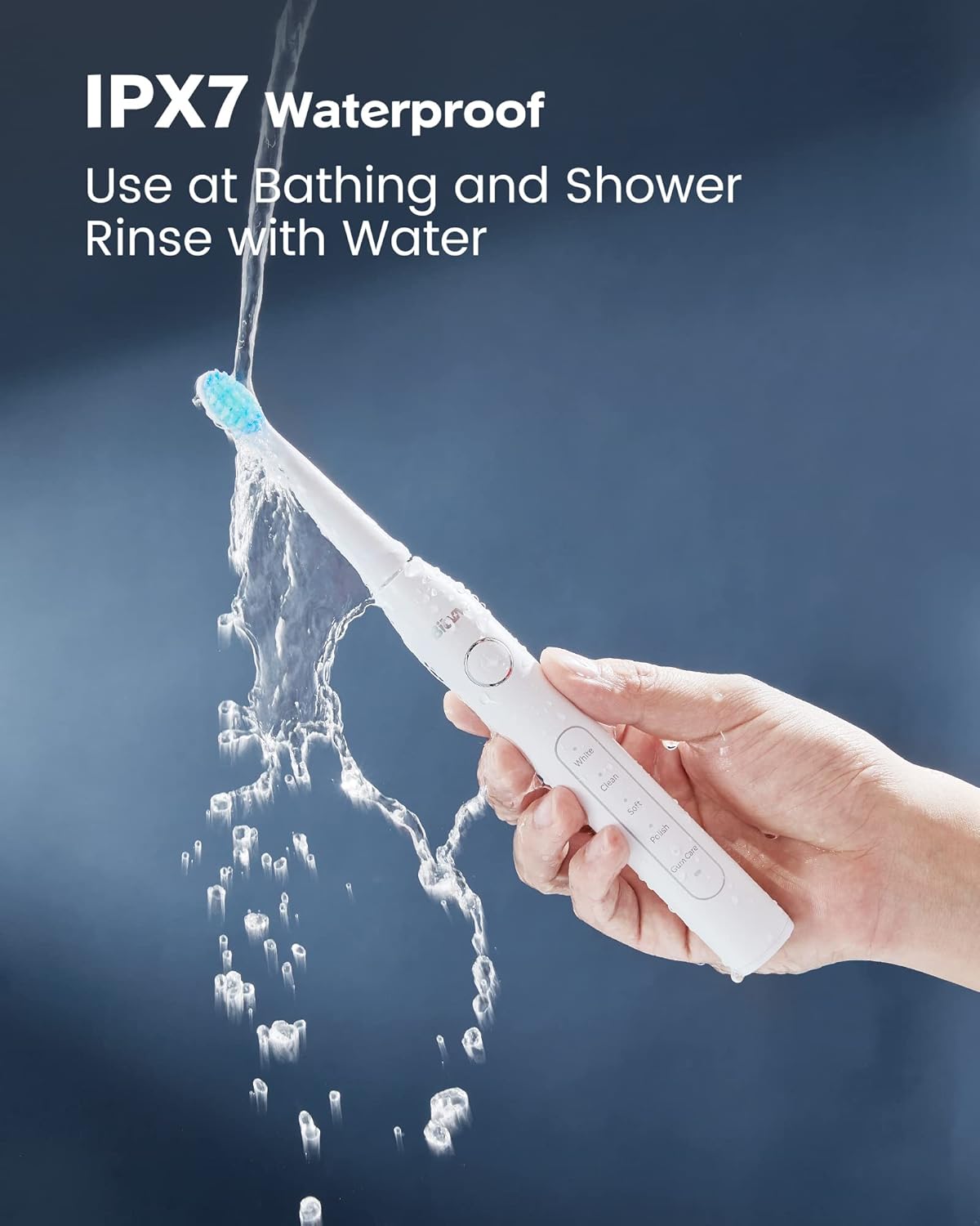 Bitvae D2 Ultrasonic Electric Toothbrush with 8 Brush Heads