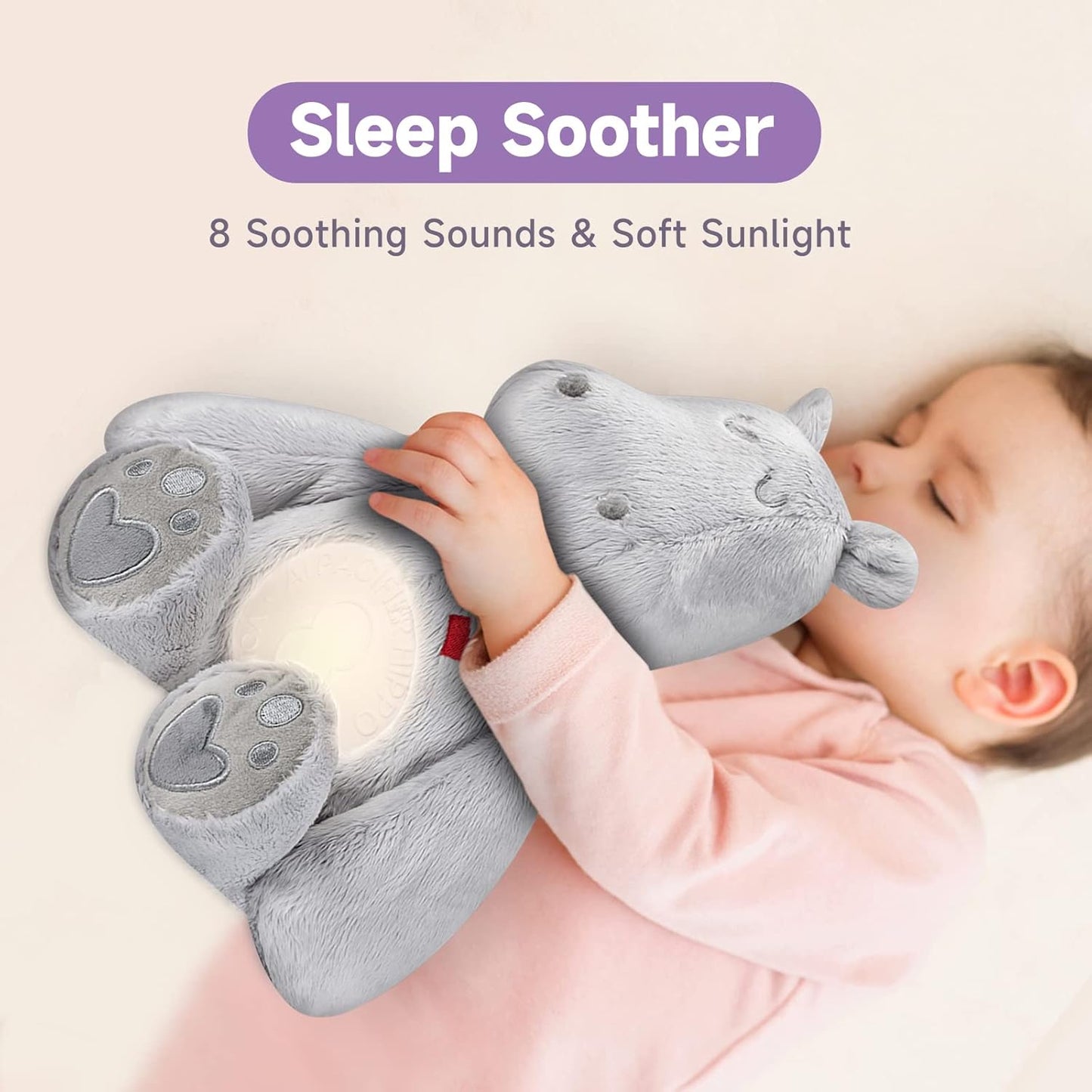 Voices Baby Plush Toy AI Smart Cry Detection Musical White Noise Machine
