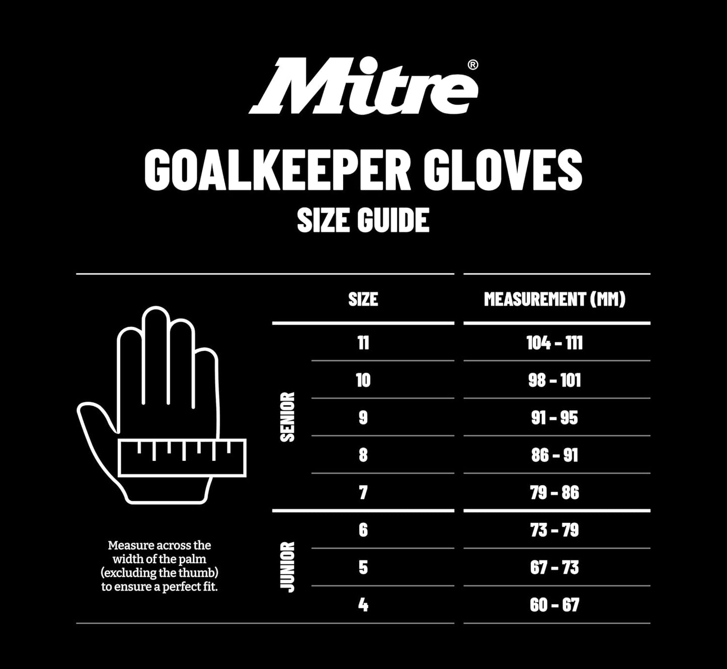 Mitre Impel Goalkeeper Gloves | Shock Absorption | Extra Grip (Black/Grey Size 8)