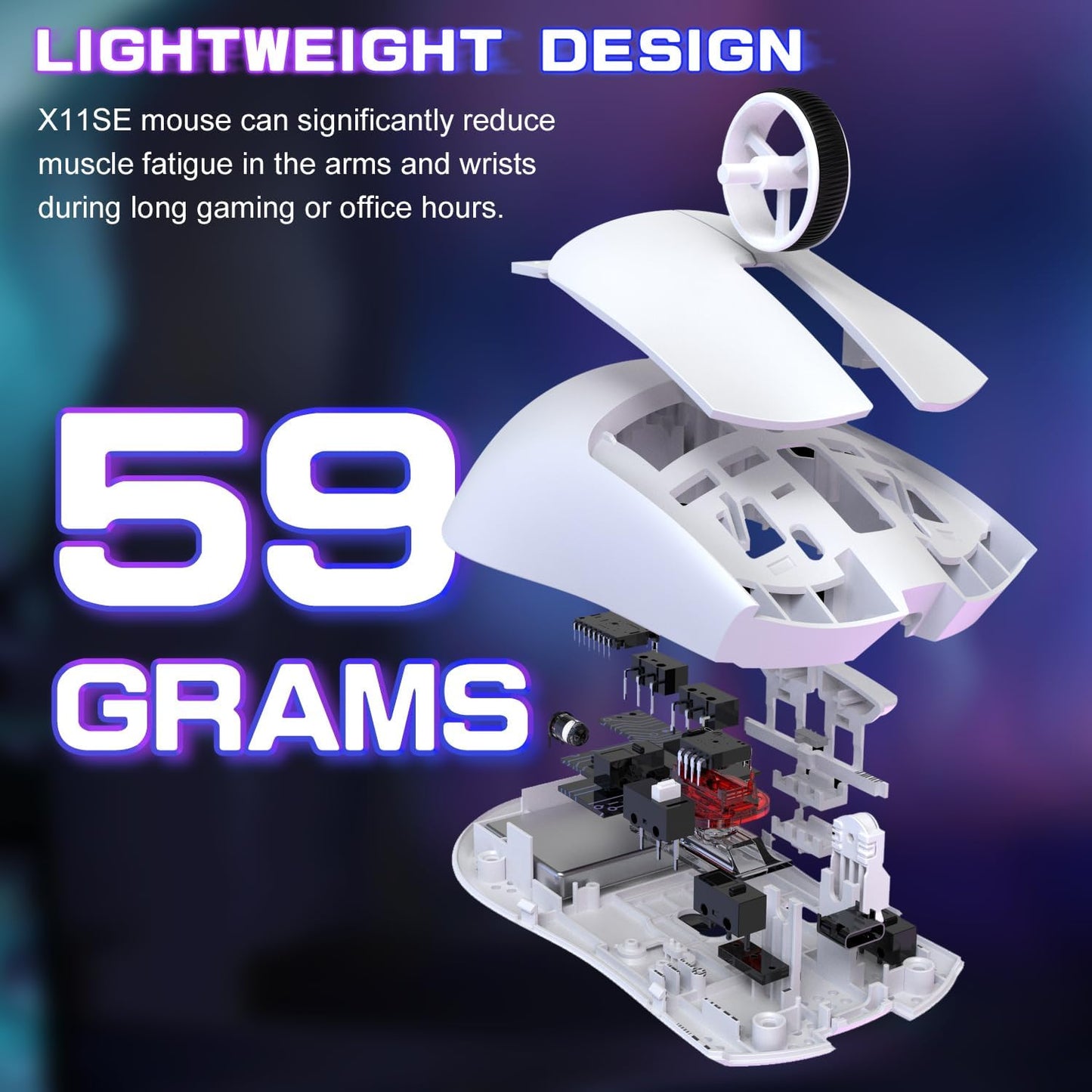 MAMBASNAKE X ATTACK SHARK X11SE Wireless Gaming Mouse-Up to 22000 DPI