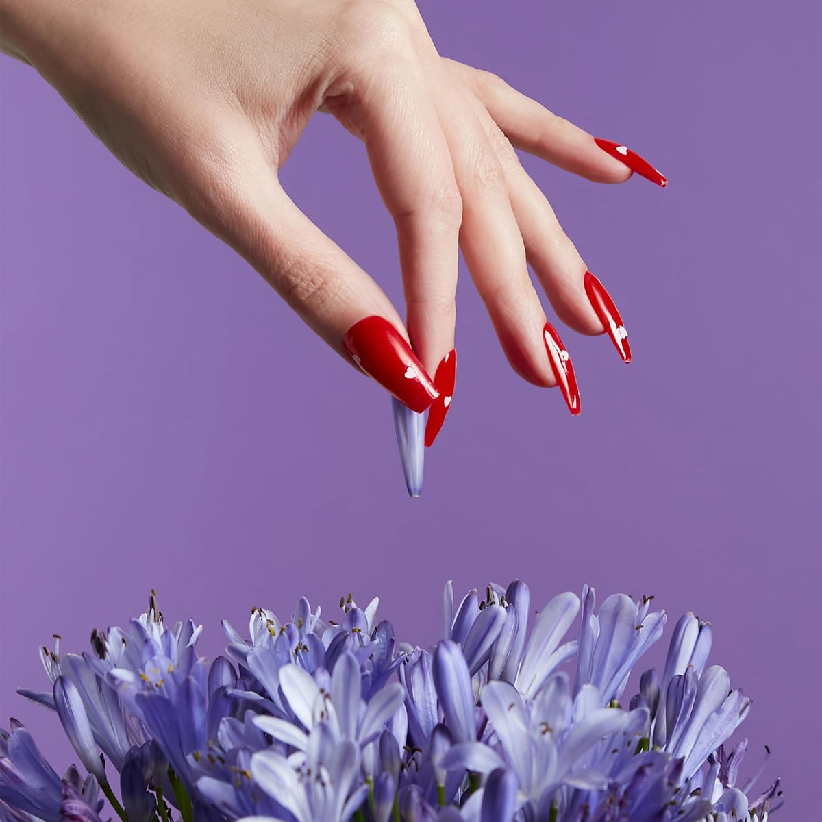 Mylee Gel Nail Polish Top Coat - Heart Confetti No-Wipe Top Coat 15ml