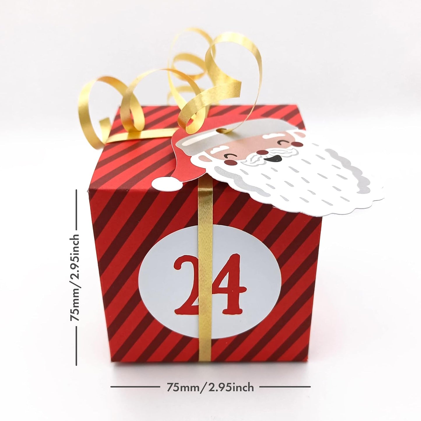 The Heritage Press DIY Christmas Box Advent Calendar Kit with Printed Numbers for Family and Friends