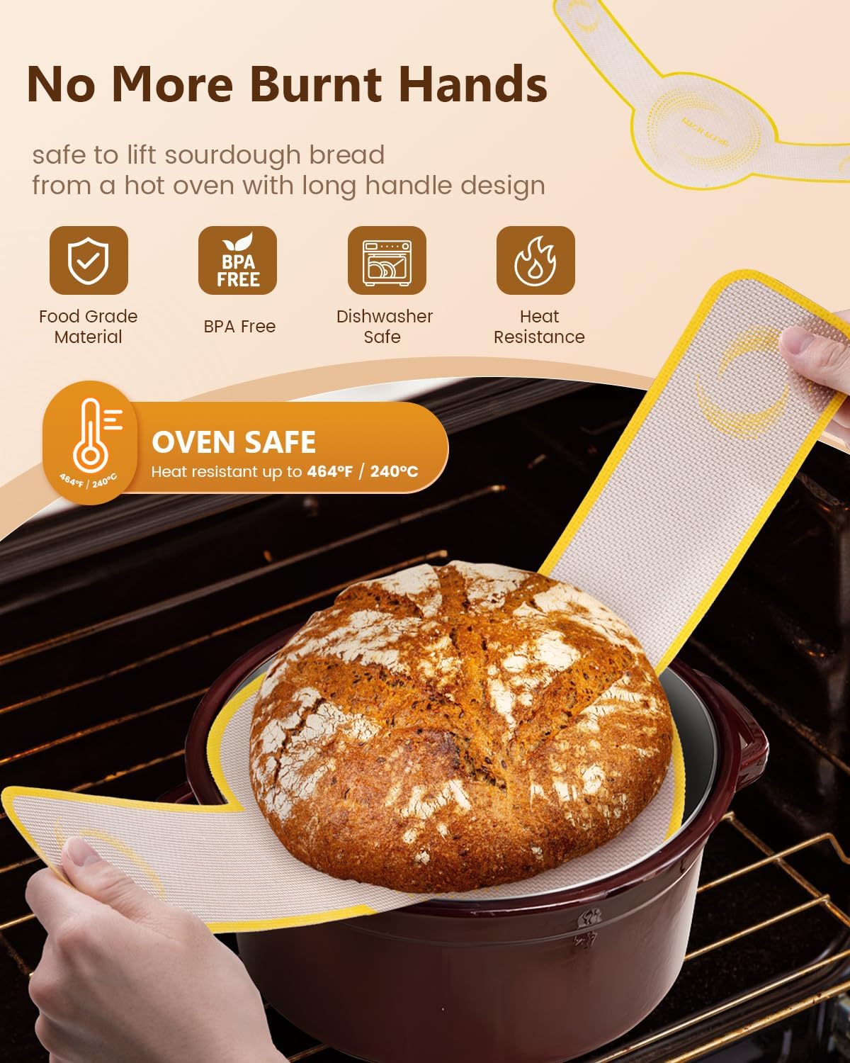 Bread Proofing Basket Set, 9 Inch Round and 10 Inch Oval Rattan Banneton Bowl with Sourdough Bread Making Tools