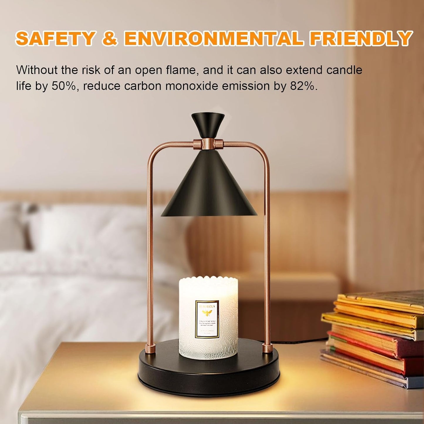 Candle Warmer Lamp with Timer & Dimmer Electric Candle Lamp for Jar Candles