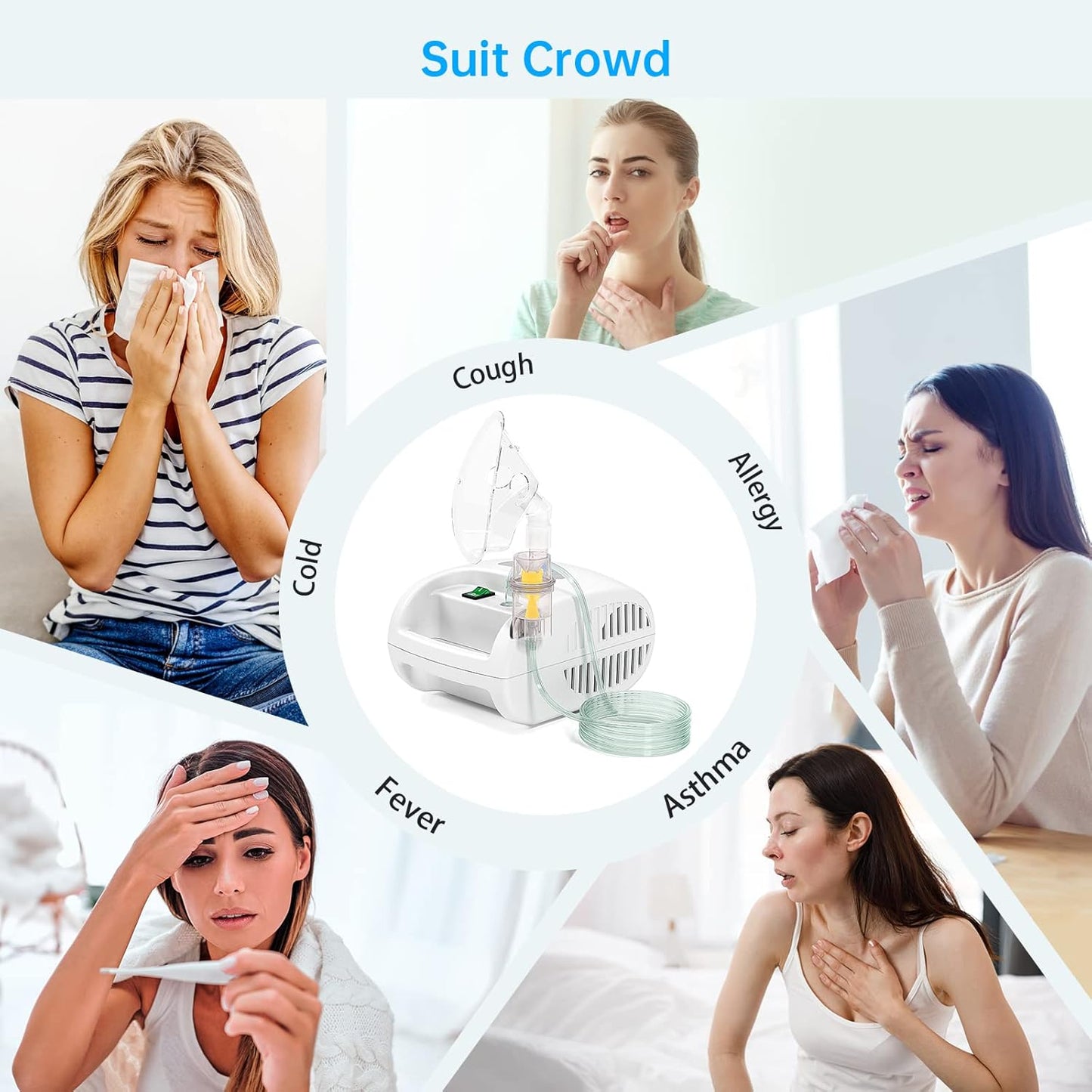 Compact Compressor System Vaporizer Mist Inhaler Machine