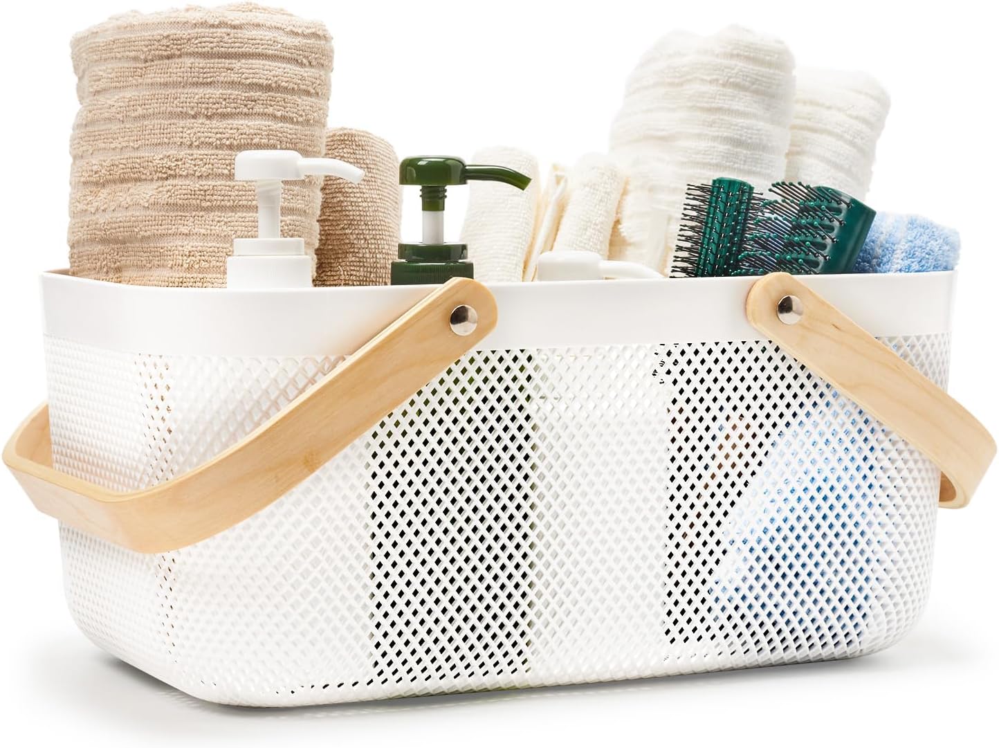EZOWare plastic mesh garden harvest baskets with handles, ideal for storage and organisation