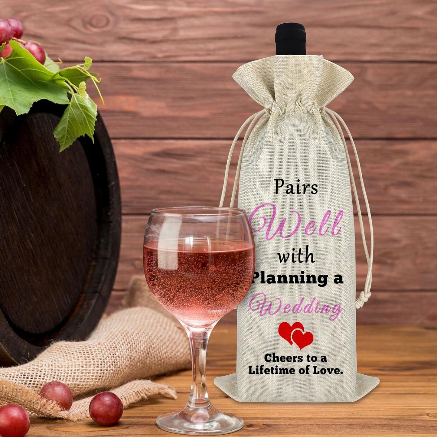 Ximalun Wedding Wine Bag Gift for Celebrating Love