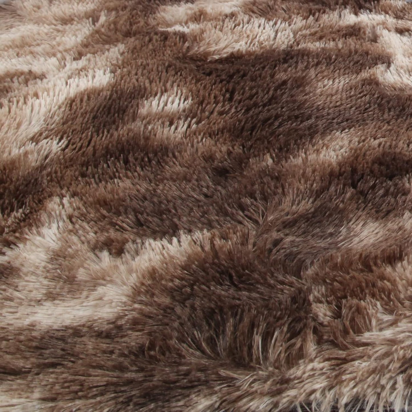 Ailife Area Rug 120X180CM Brown Soft Fluffy Plush Carpets