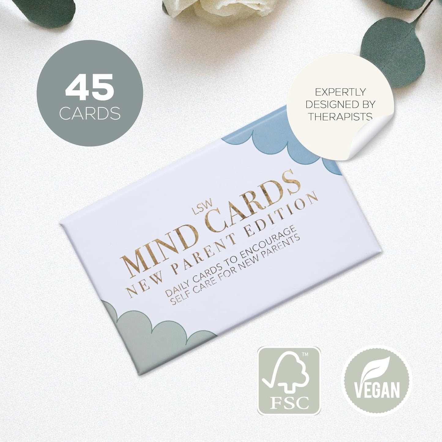 London Mind Cards | 45 Cards for Daily Emotional Support | Mindfulness Exercises & Self Care