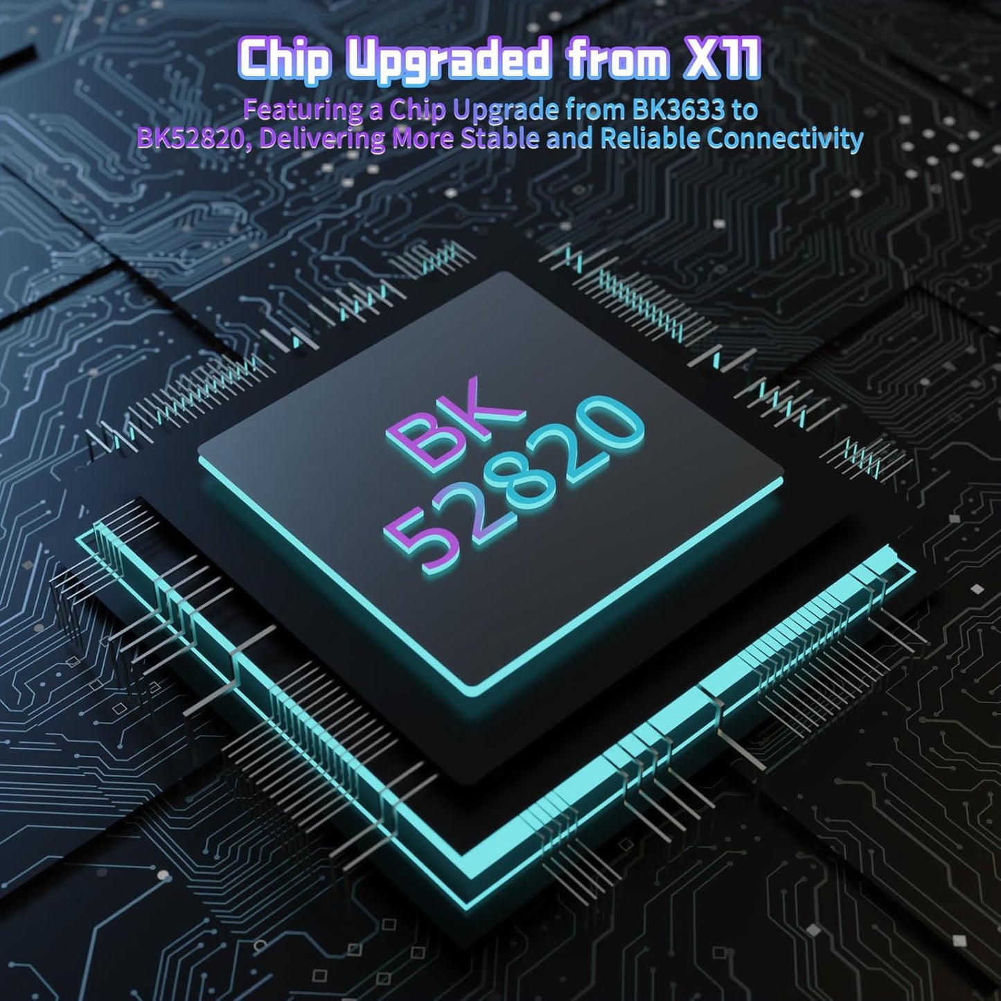 Attack Shark BK52820 Chip Upgrade from X11 for Enhanced Connectivity and Stability