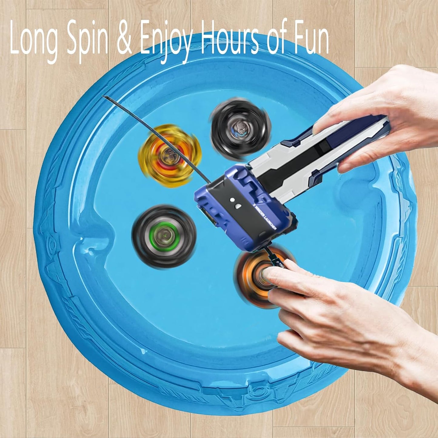 Topgyro X battling top burst toy set featuring colourful spinning tops for hours of play