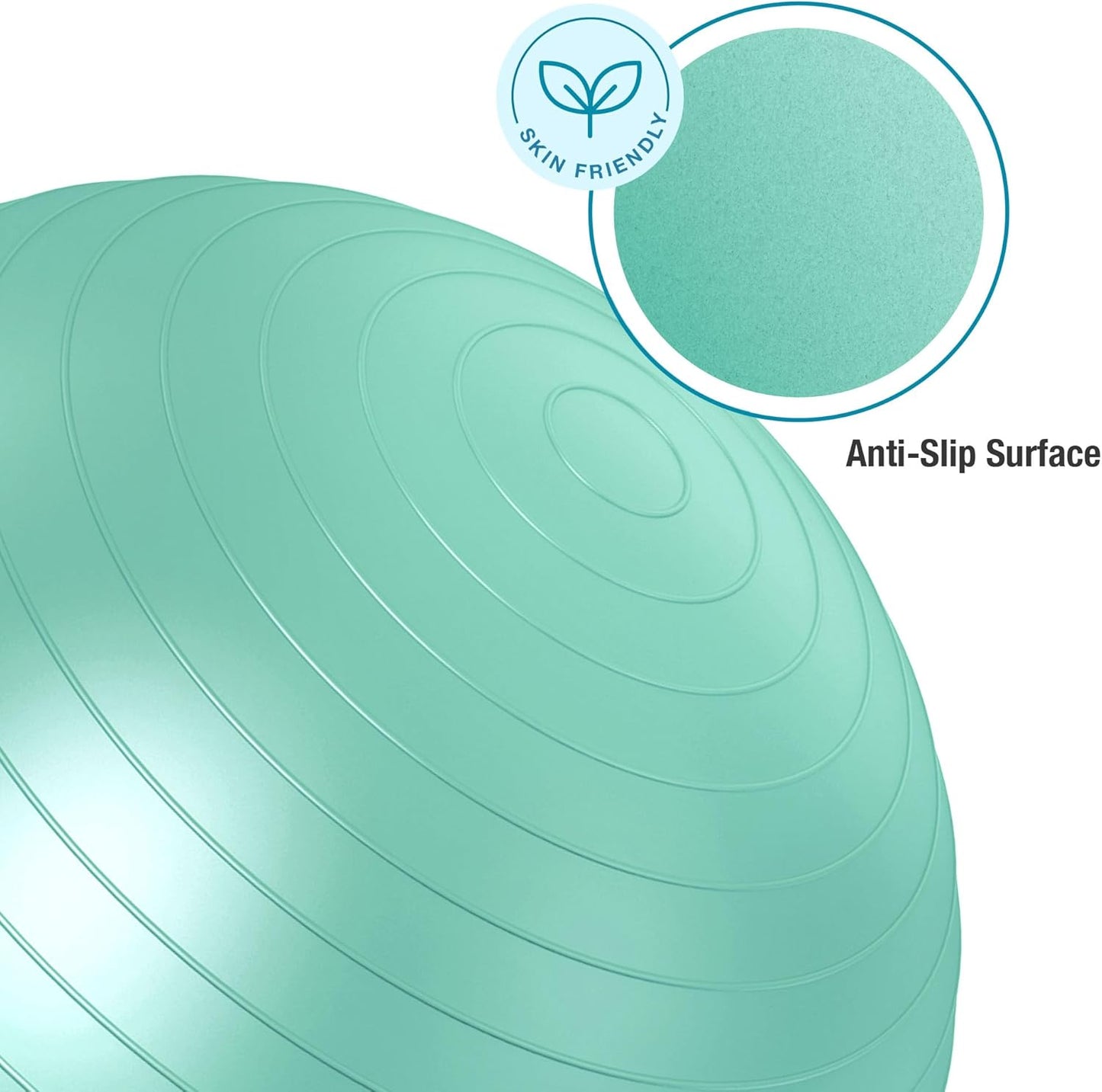 Beenax pregnancy exercise ball with anti-slip surface for safe and comfortable workouts