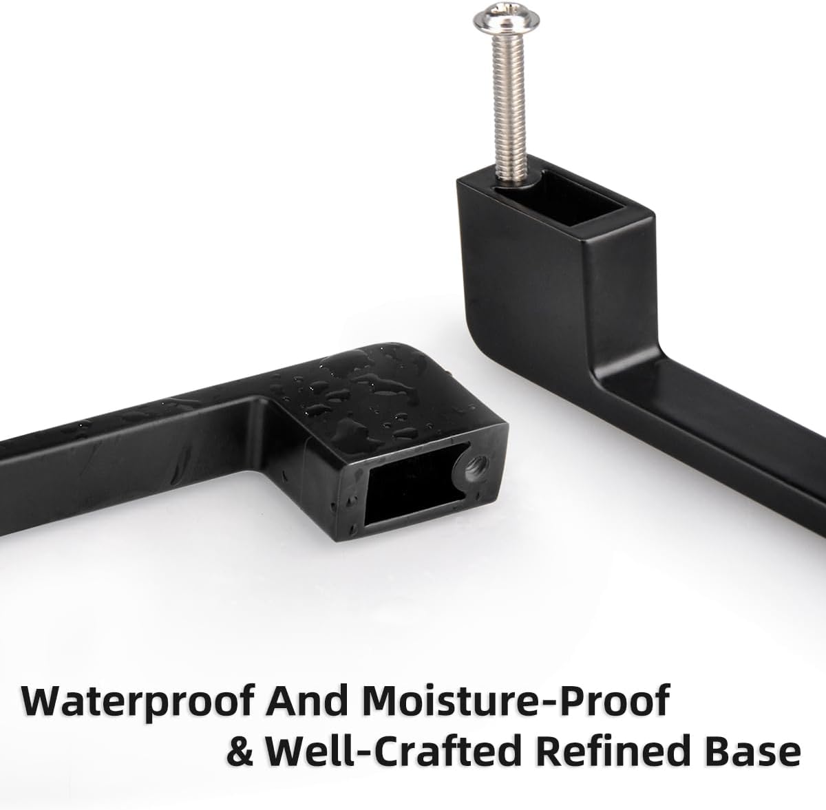 GUWINA black kitchen cabinet handles 96mm with a waterproof and refined design for durable use