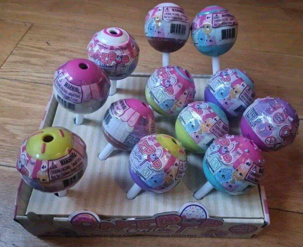Box of Cakepop Cuties Surprise Toys featuring colourful, collectible cake pop figures on display