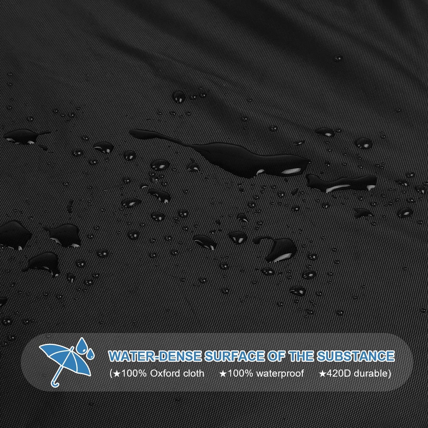 VANSHEIM circular garden furniture cover with waterproof and durable surface for weather protection