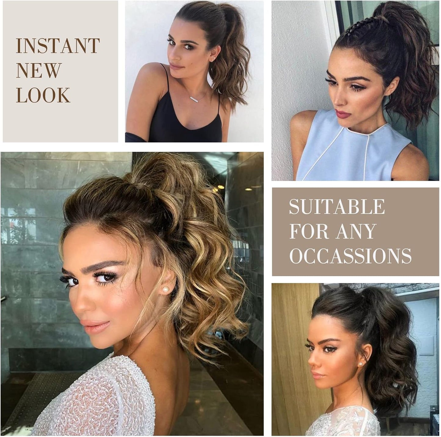 REECHO claw clip ponytail hair extensions for an instant new look, suitable for any occasions