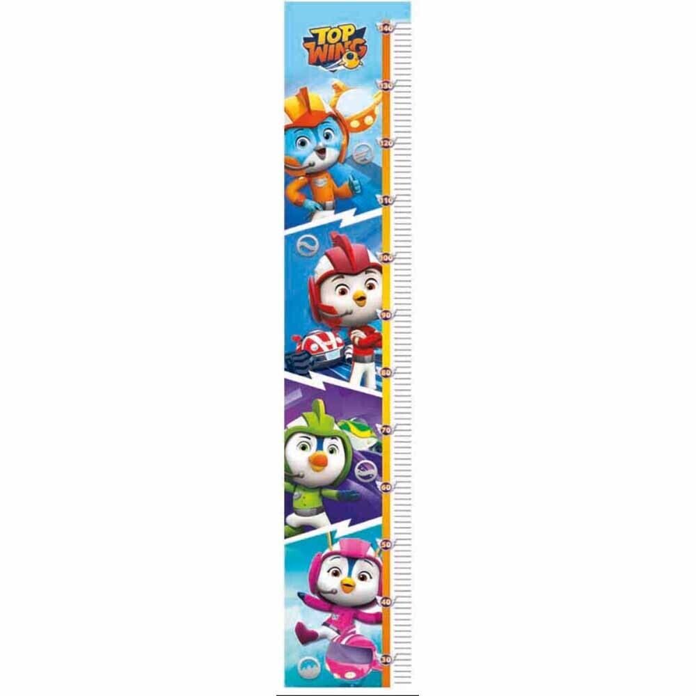 Top Wings Height Chart featuring colourful characters for children's room decoration and height tracking