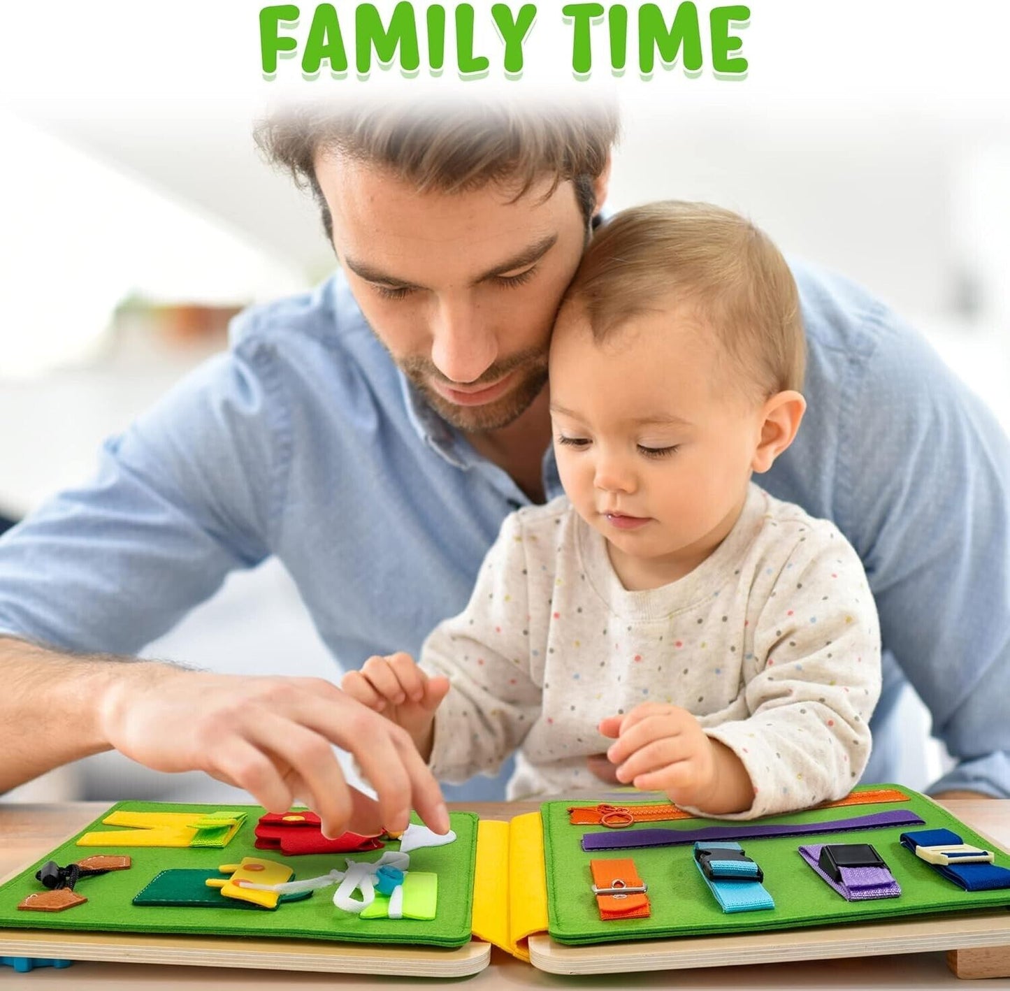 Crocodile busy board for kids with various engaging activities for family bonding time