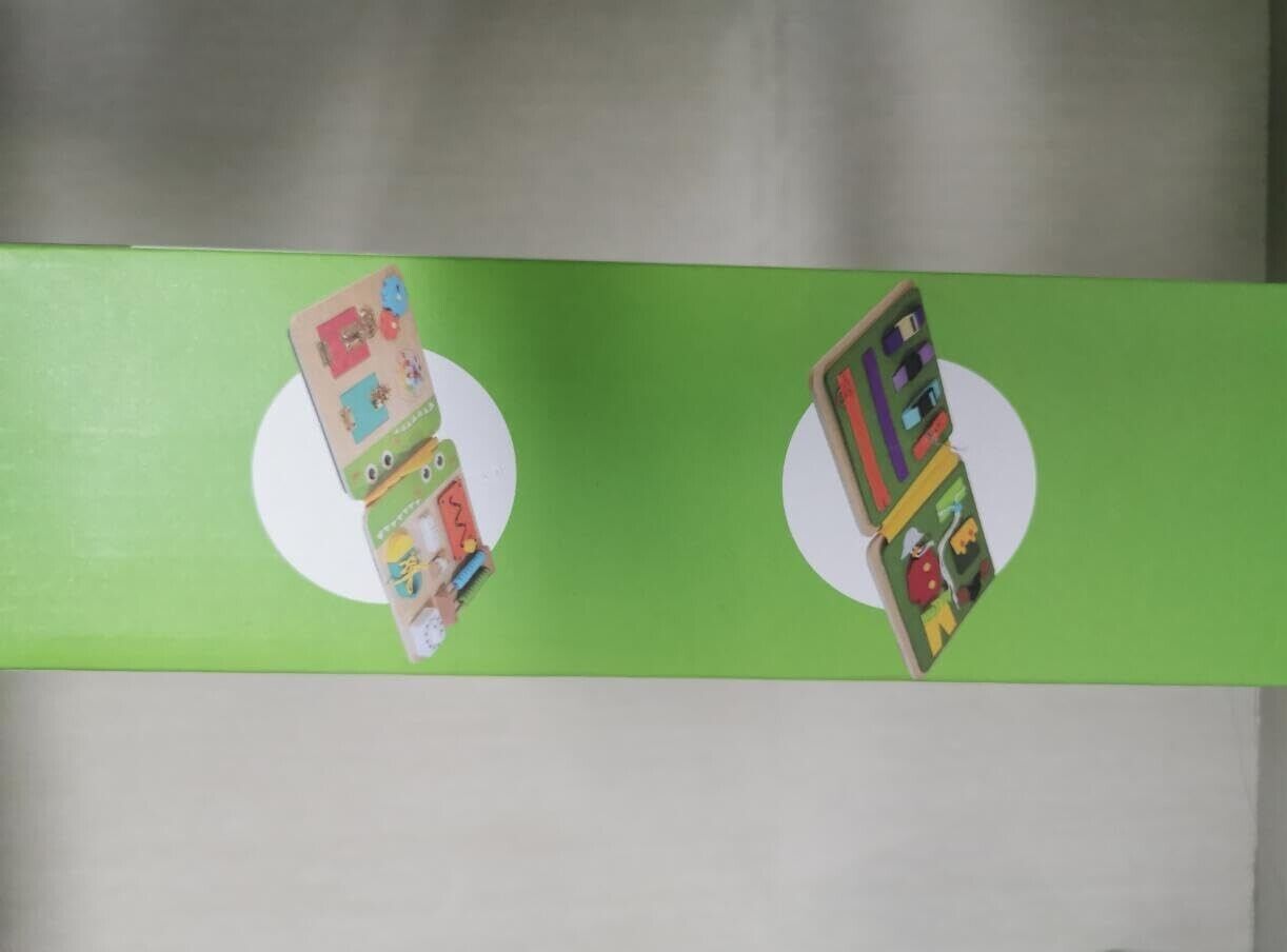 Crocodile busy board for kids featuring engaging activities and bright colours for interactive play