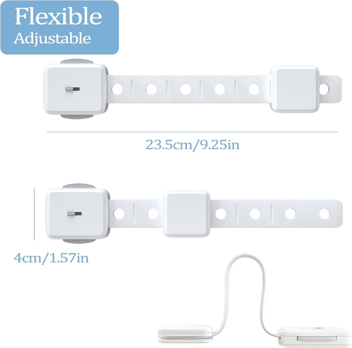 ANGNYA Flexible Adjustable Cupboard Locks for Children, ensuring safety and security in your home