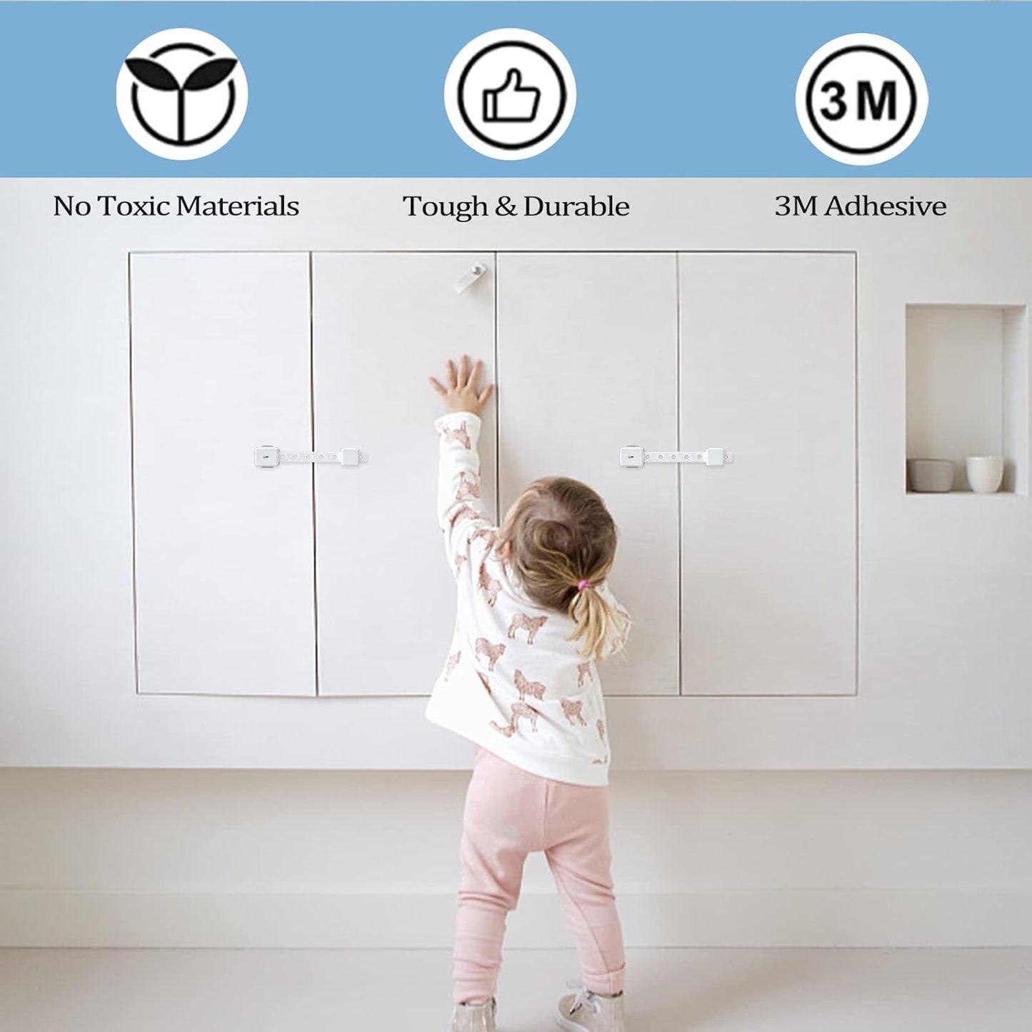 ANGNYA cupboard locks for children with easy installation and durable design for safety