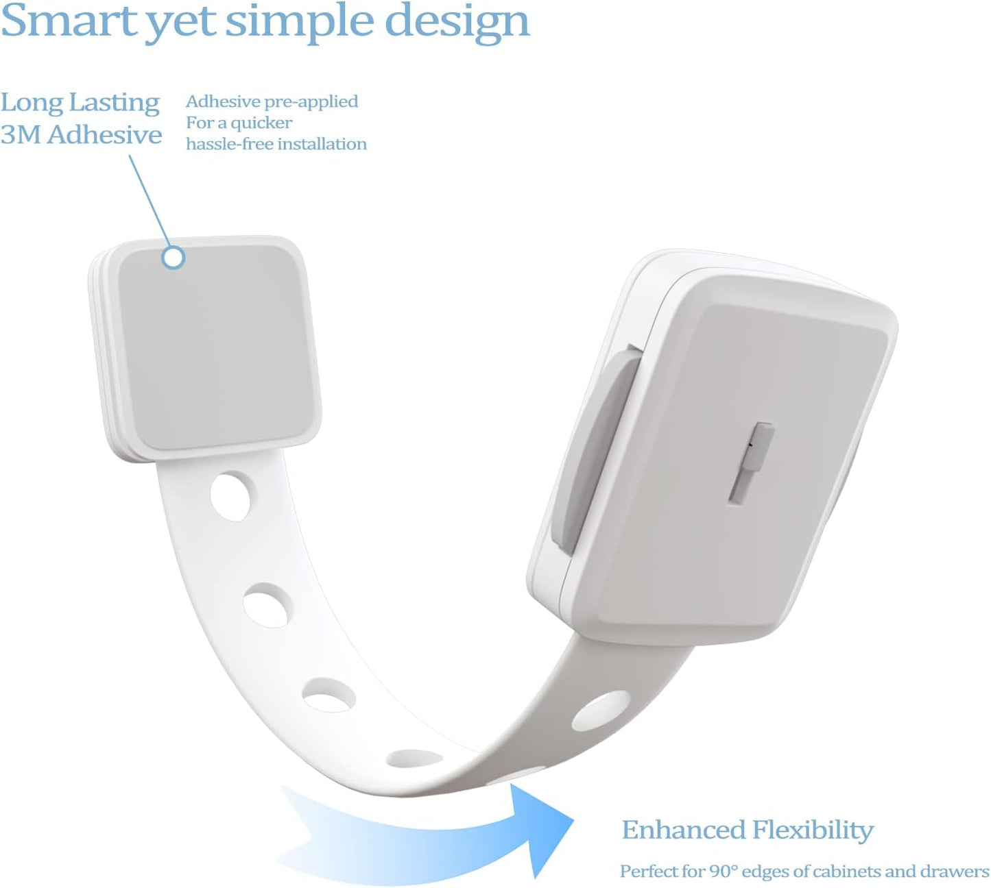 ANGNYA cupboard locks for children with 3M adhesive for easy installation and flexibility