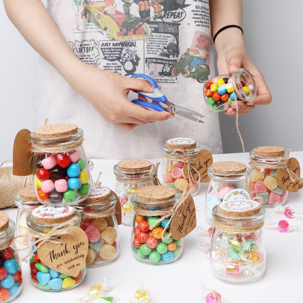 AIXIANG handmade glass jars filled with colorful candies and treats, perfect for gifting or decor
