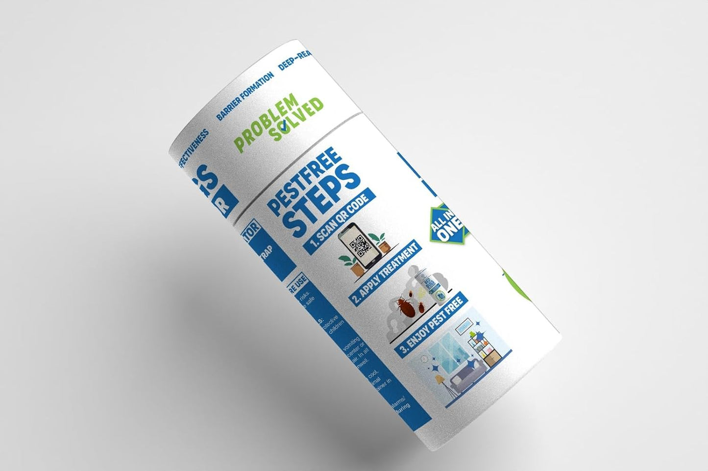 DIY PEST Bed Bug Treatment Kit Safe for Children with step-by-step pest control instructions