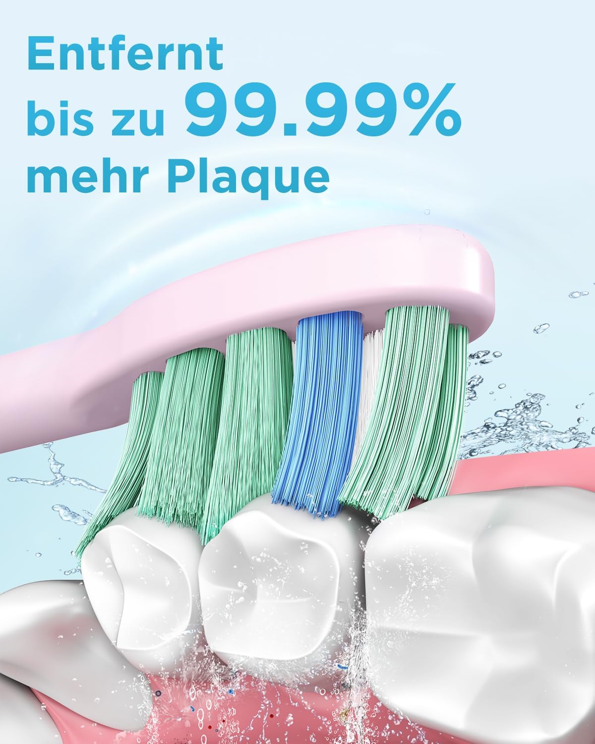 Coulax electric sonic toothbrush with wireless charging, designed to remove up to 99.99% more plaque