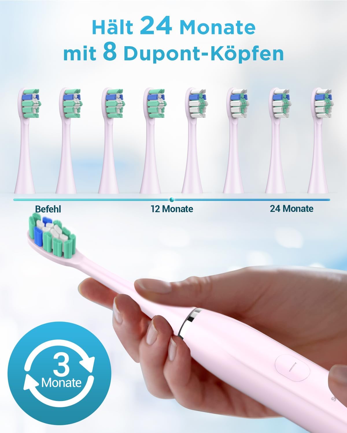 Coulax electric sonic toothbrush with wireless charging and replacement DuPont brush heads for lasting use