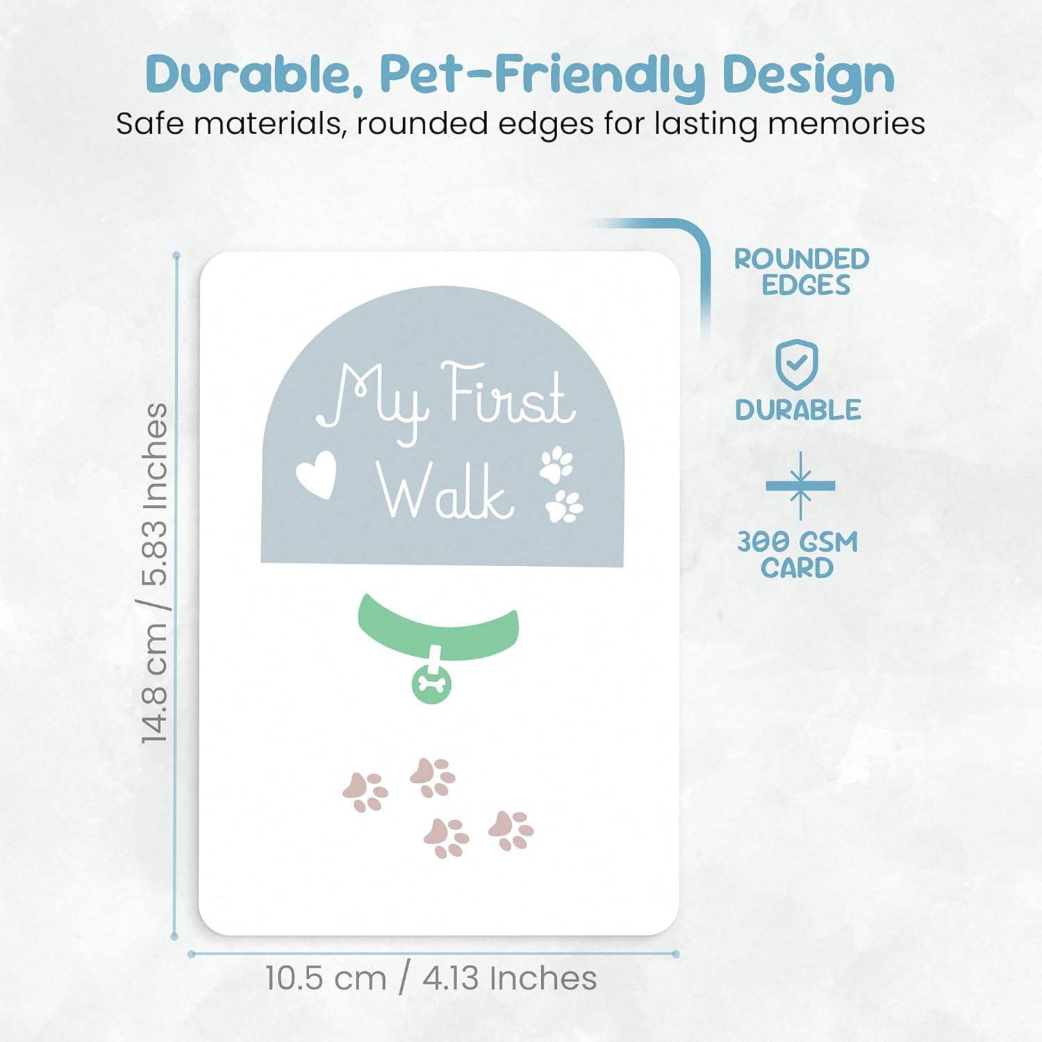 Forever Fun Times pet-friendly durable kids book My First Walk with rounded edges and safe materials