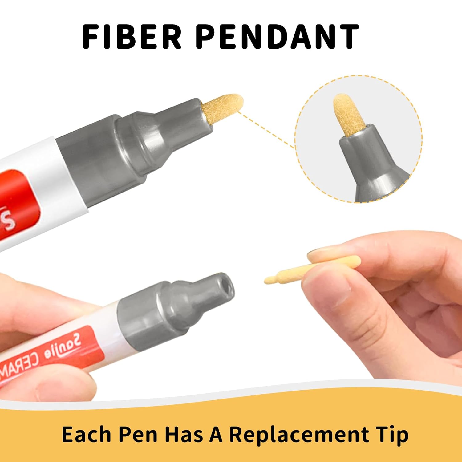 Sanjie grout pen for tile repair with a replacement tip for easy usage and precise application