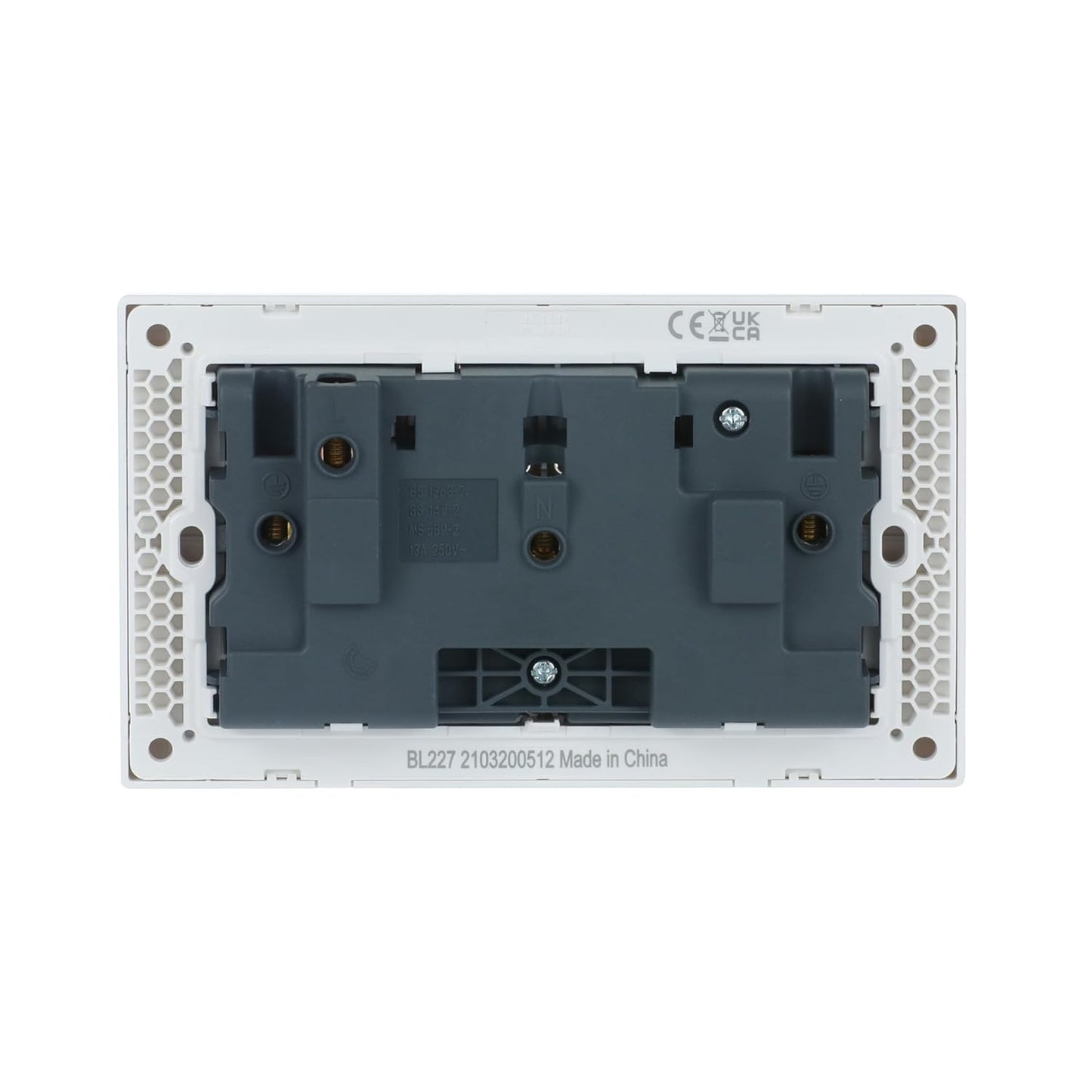 ABB Inora 2 gang switched socket with sleek design for modern home electrical needs