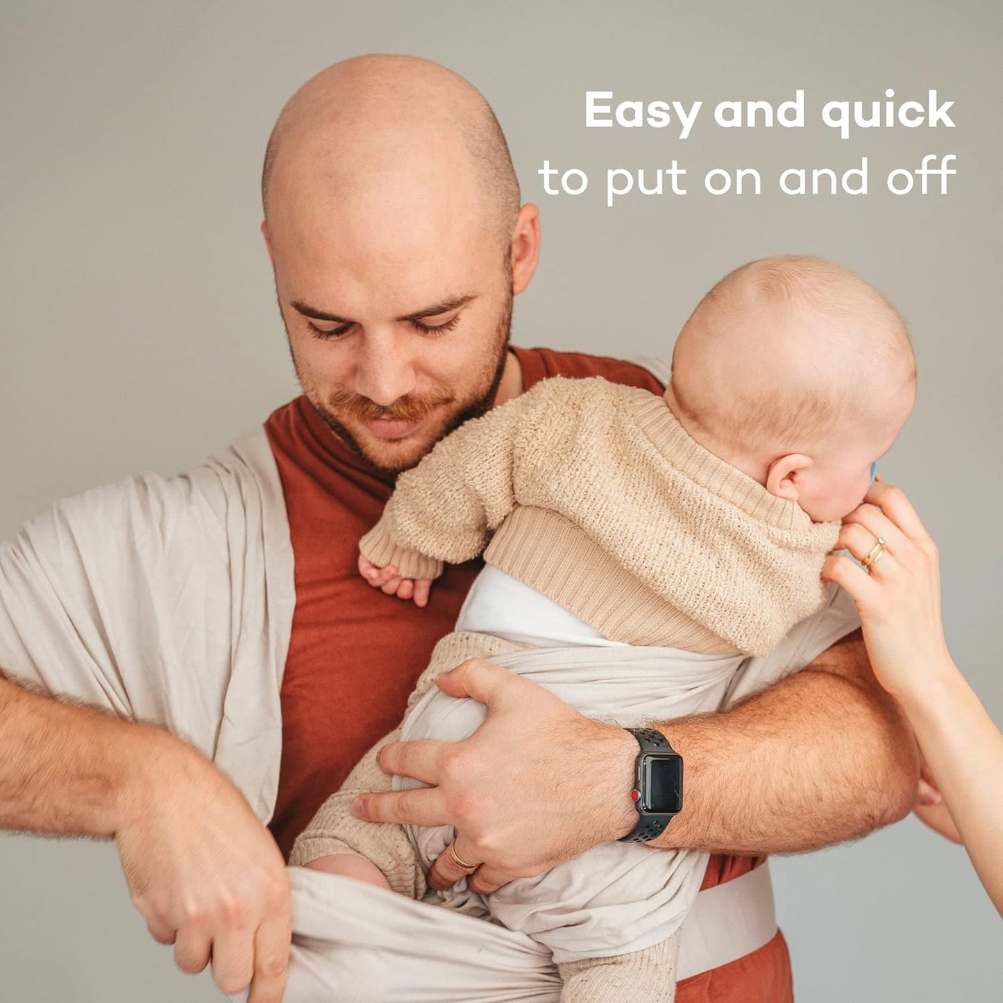 Konny lightweight infant carrier for mums, easy to put on and take off with comfortable fit for parents
