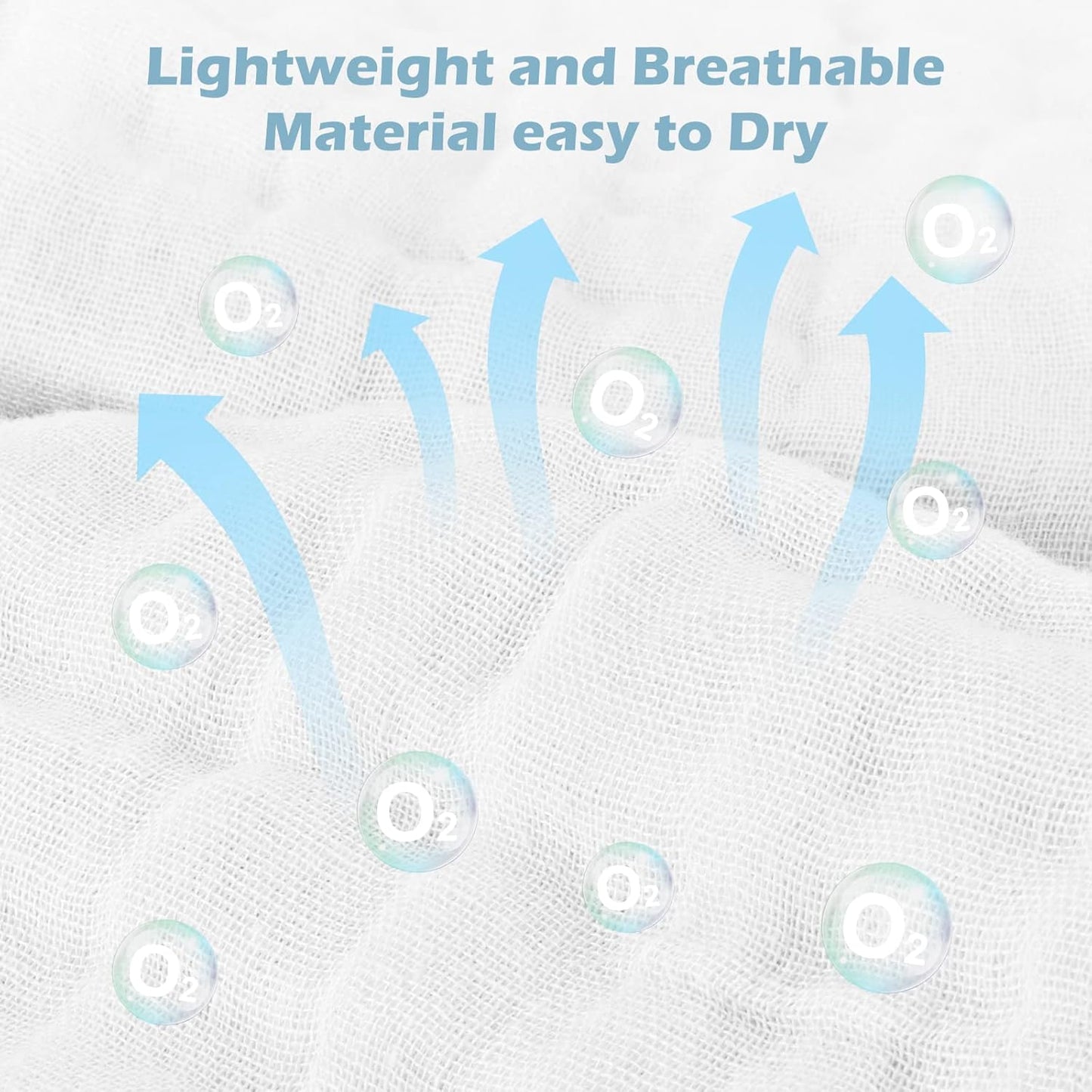 Maliton muslin cloths for baby in lightweight and breathable material, easy to dry for versatile use