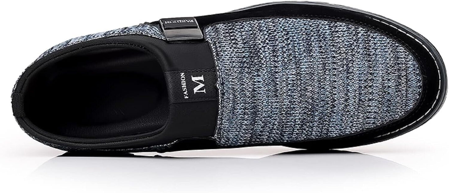 Stylish mens blue loafers UK 12.5 with a comfortable slip-on design and textured upper