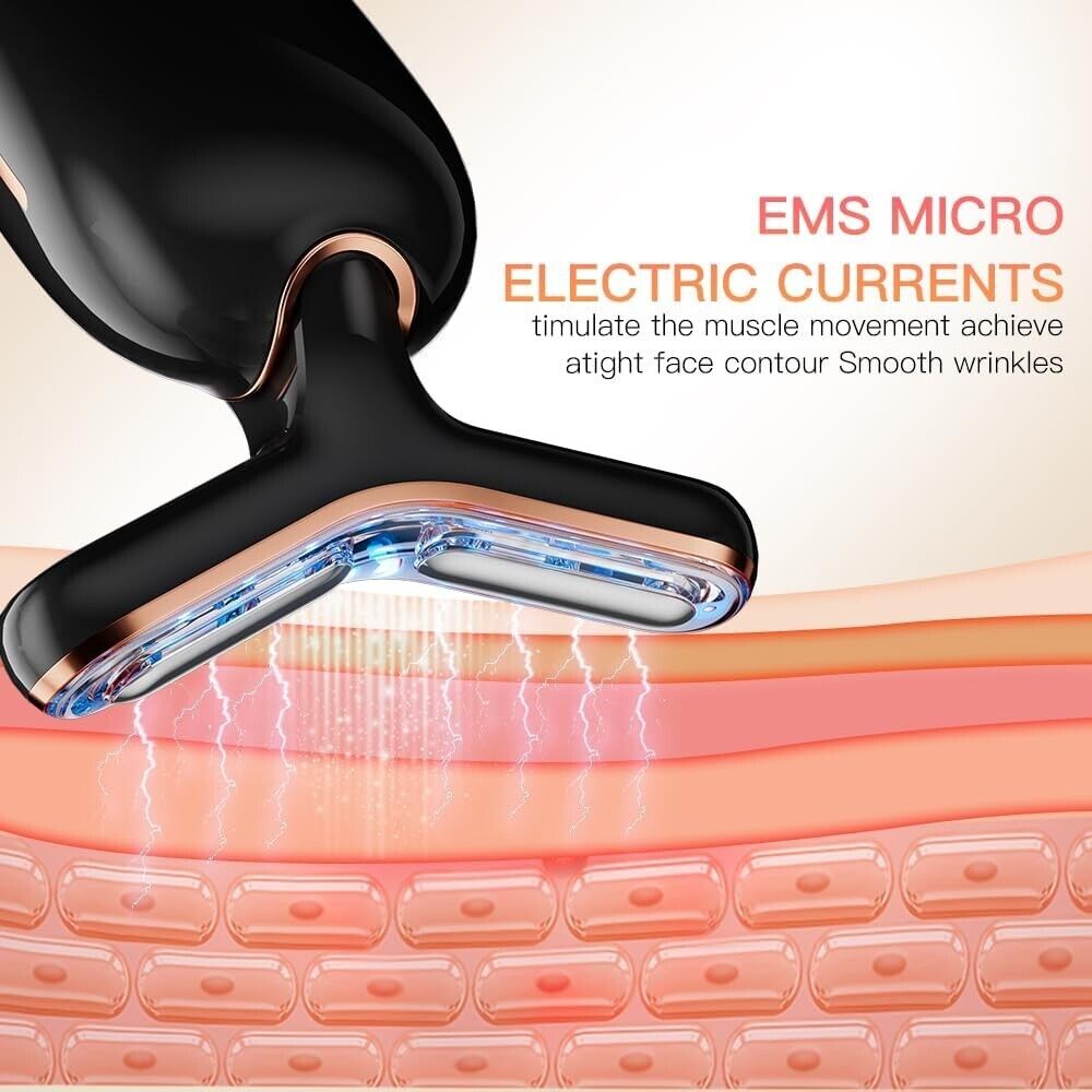 AOJIU microcurrent face lift device with EMS technology for smooth wrinkle reduction and skin contouring