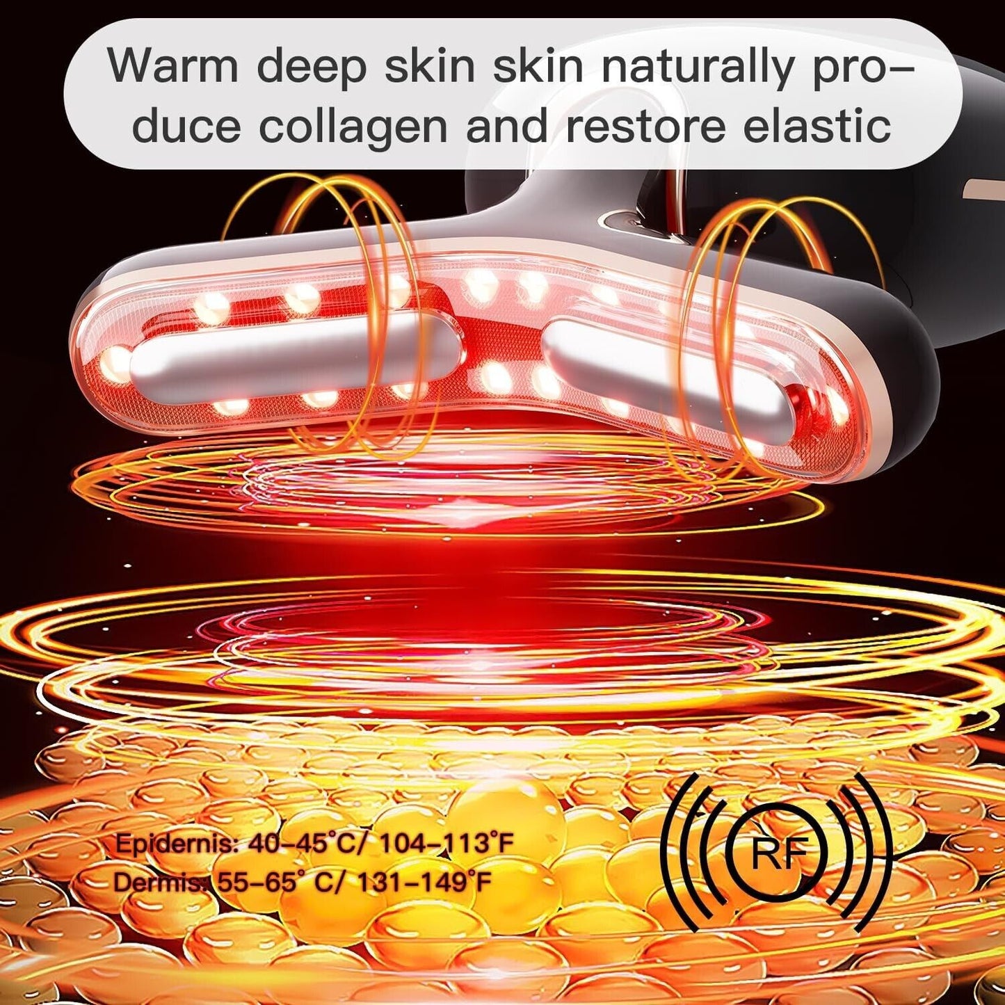 AOJIU microcurrent face lift device with warm deep skin technology for collagen production